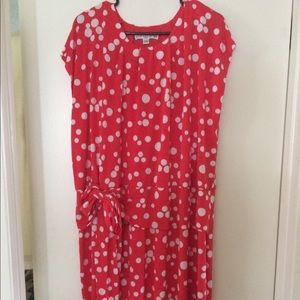 Polka Dotted Plus Size Dress